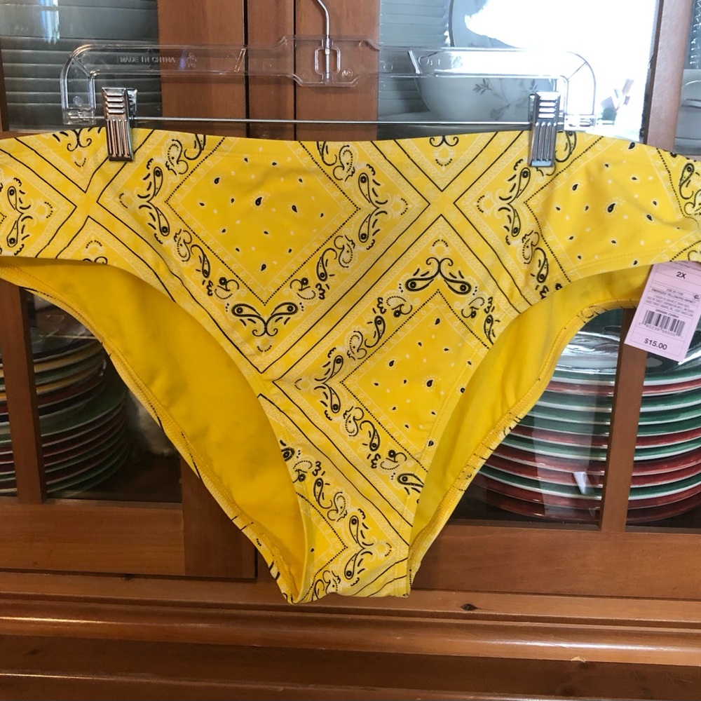 NWT Wild Fable Bandana-Print Swim Bottoms